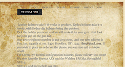 Desktop Screenshot of fist-holsters.com